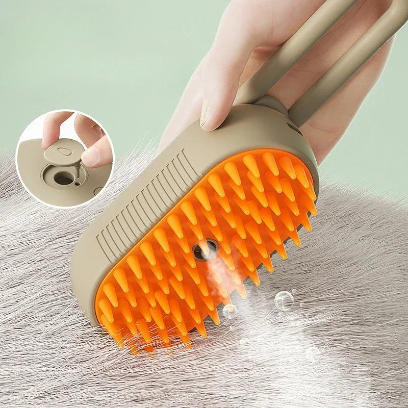 Escova de Vapor Multifuncional 3 em 1 para Pets